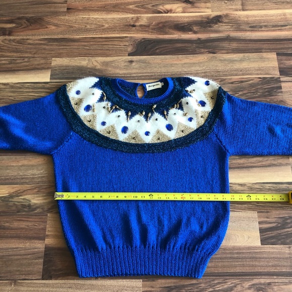 Vintage Magnolia beaded sweater - Picture 6 of 9